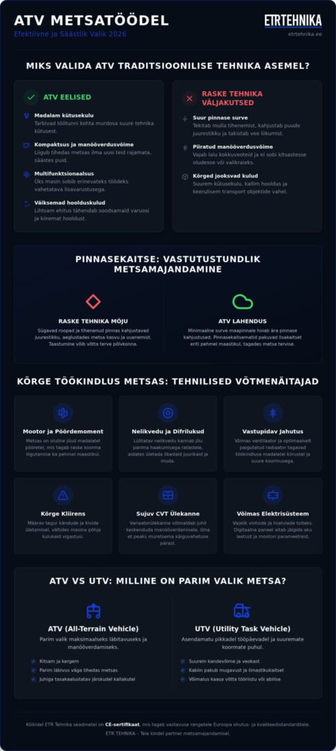 ATV metsatöödel: Professionaalne teejuht õige tehnika valikuks 2026. aastal 1 ATV metsatöödel: Professionaalne teejuht õige tehnika valikuks 2026. aastal
